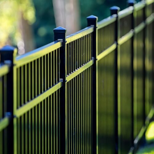Black Aluminum Fence 3 Rails greeley co